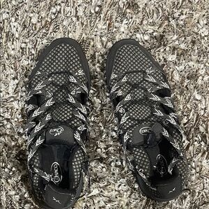 Chaco Black and Gray Adventure Sandals